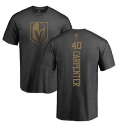 Vegas Golden Knights #40 Ryan Carpenter Charcoal One Color Backer T-Shirt