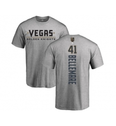 Vegas Golden Knights #41 Pierre-Edouard Bellemare Gray Backer T-Shirt