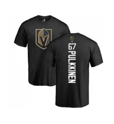 Vegas Golden Knights #67 Teemu Pulkkinen Black Backer T-Shirt