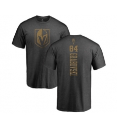 Vegas Golden Knights #84 Mikhail Grabovski Charcoal One Color Backer T-Shirt