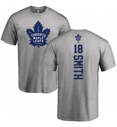 Toronto Maple Leafs #18 Ben Smith Ash Backer T-Shirt