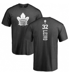 Toronto Maple Leafs #32 Josh Leivo Charcoal One Color Backer T-Shirt