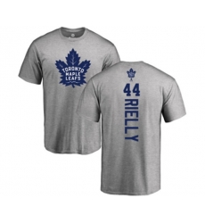 Toronto Maple Leafs #44 Morgan Rielly Ash Backer T-Shirt