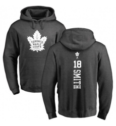 Toronto Maple Leafs #18 Ben Smith Charcoal One Color Backer Pullover Hoodie