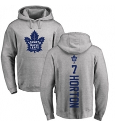 Toronto Maple Leafs #7 Tim Horton Ash Backer Pullover Hoodie