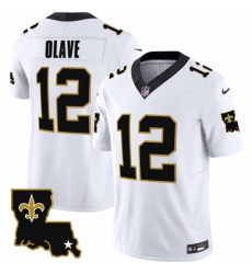 New Orleans Saints #12 Chris Olave White 2023 F U S E 1987 Legacy Vapor Stitched Jersey