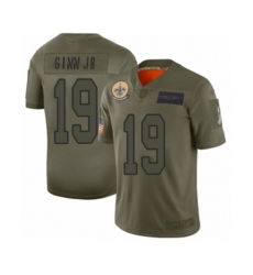 New Orleans Saints #19 Ted Ginn Jr Limited Camo 2019 Salute to Service Football Jersey