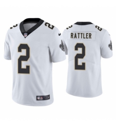 New Orleans Saints #2 Spencer Rattler White 2025 Vapor Limited Football Stitched Jersey