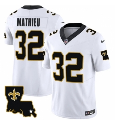 New Orleans Saints #32 Tyrann Mathieu White 2023 F U S E 1987 Legacy Vapor Stitched Jersey