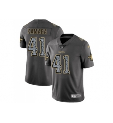 New Orleans Saints #41 Alvin Kamara Gray Static Men NFL Vapor Untouchable Limited Jersey