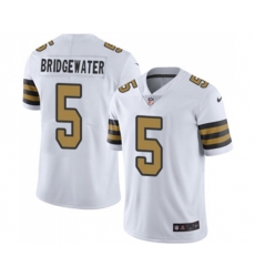 New Orleans Saints #5 Teddy Bridgewater Limited White Rush Vapor Untouchable Football Jersey
