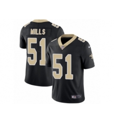 New Orleans Saints #51 Sam Mills Vapor Untouchable Limited Black Team Color NFL Jersey