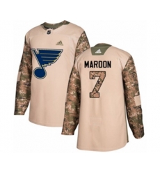 Adidas St. Louis Blues #7 Patrick Maroon Authentic Camo Veterans Day Practice NHL Jersey