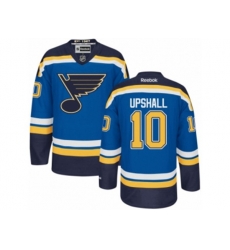 Reebok St. Louis Blues #10 Scottie Upshall Authentic Royal Blue Home NHL Jersey