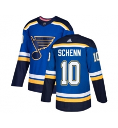 St. Louis Blues #10 Brayden Schenn Authentic Royal Blue Home NHL Jersey