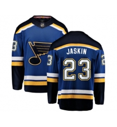 St. Louis Blues #23 Dmitrij Jaskin Fanatics Branded Royal Blue Home Breakaway NHL Jersey