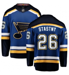 St. Louis Blues #26 Paul Stastny Fanatics Branded Royal Blue Home Breakaway NHL Jersey