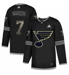 St. Louis Blues #7 Patrick Maroon Black Authentic Classic Stitched NHL Jersey
