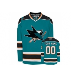 San Jose Sharks customized Jersey Blue home man hockey