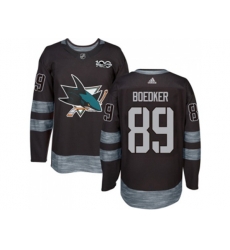 Adidas San Jose Sharks #89 Mikkel Boedker Black 1917-2017 100th Anniversary Stitched NHL Jersey