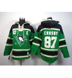 Pittsburgh Penguins #87 Sidney Crosby green [pullover hooded sweatshirt patch c]