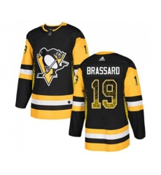 Adidas Pittsburgh Penguins #19 Derick Brassard Authentic Black Drift Fashion NHL Jersey
