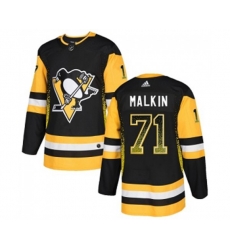 Adidas Pittsburgh Penguins #71 Evgeni Malkin Authentic Black Drift Fashion NHL Jersey