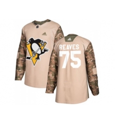 Adidas Pittsburgh Penguins #75 Ryan Reaves Camo Authentic 2017 Veterans Day Stitched NHL Jersey