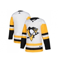 Adidas Pittsburgh Penguins Blank White Road Authentic Stitched NHL Jersey