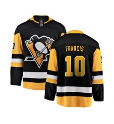 Pittsburgh Penguins #10 Ron Francis Fanatics Branded Black Home Breakaway NHL Jersey