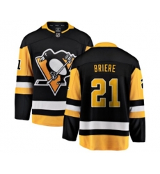 Pittsburgh Penguins #21 Michel Briere Fanatics Branded Black Home Breakaway NHL Jersey
