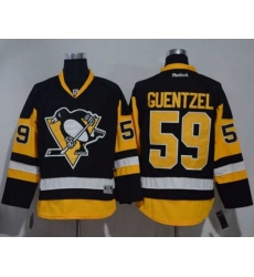 Pittsburgh Penguins #59 Jake Guentzel Black Alternate Stitched NHL Jersey