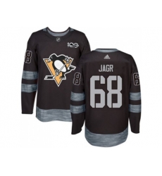 Pittsburgh Penguins #68 Jaromir Jagr Black 1917-2017 100th Anniversary Stitched NHL Jersey
