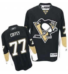 Reebok Pittsburgh Penguins #77 Paul Coffey Premier Black Home nhl jersey