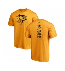 NHL Adidas Pittsburgh Penguins #16 Josh Jooris Gold One Color Backer T-Shirt