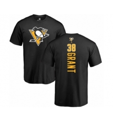 NHL Adidas Pittsburgh Penguins #38 Derek Grant Black Backer T-Shirt