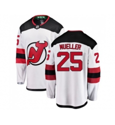 New Jersey Devils #25 Mirco Mueller Fanatics Branded White Away Breakaway Hockey Jersey
