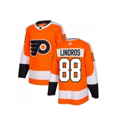 Adidas Philadelphia Flyers #88 Eric Lindros Orange Home Authentic Stitched NHL Jersey