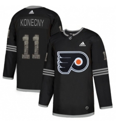 Philadelphia Flyers #11 Travis Konecny Black Authentic Classic Stitched NHL Jersey