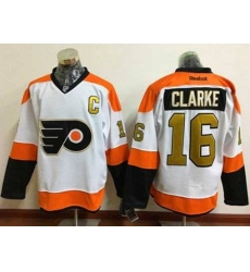 Philadelphia Flyers #16 Bobby Clarke White 3rd Stitched NHL Jersey