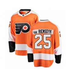 Philadelphia Flyers #25 James Van Riemsdyk Fanatics Branded Orange Home Breakaway NHL Jersey