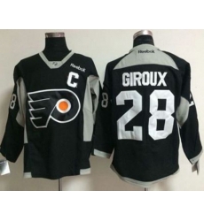Philadelphia Flyers #28 Claude Giroux Black Practice Stitched NHL Jersey
