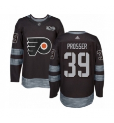 Philadelphia Flyers #39 Nate Prosser Authentic Black 1917-2017 100th Anniversary Hockey Jersey