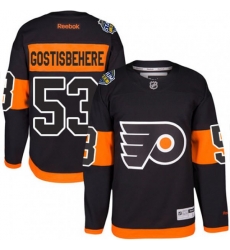 Philadelphia Flyers #53 Shayne Gostisbehere Premier Black 2017 Stadium Series NHL Jersey