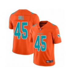 Miami Dolphins #45 Mike Hull Limited Orange Inverted Legend Football Jersey