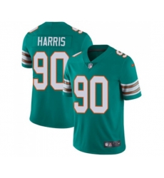 Miami Dolphins #90 Charles Harris Aqua Green Alternate Vapor Untouchable Limited Player Football Jersey