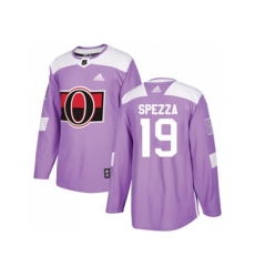 Adidas Ottawa Senators #19 Jason Spezza Purple Authentic Fights Cancer Stitched NHL Jersey