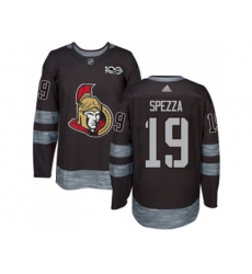 Ottawa Senators #19 Jason Spezza Black 1917-2017 100th Anniversary Stitched NHL Jersey