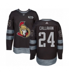 Ottawa Senators #24 Ryan Callahan Authentic Black 1917-2017 100th Anniversary Hockey Jersey