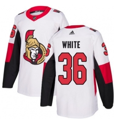Ottawa Senators #36 Colin White White Road Authentic Stitched NHL Jersey